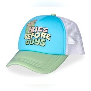 No Boundaries Women's Trucker Hat Fries Before Guys NEW!!